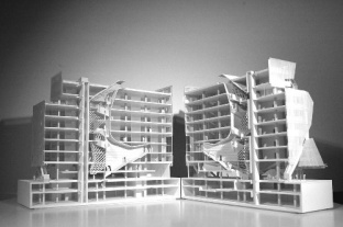 پروژه معماری با موضوع تحلیل مدرسه معماری کوپر یونیون. به همراه پلان های طبقات و نما و برش ها