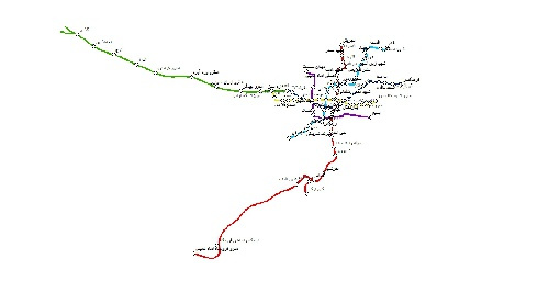 جدید ترین نقشه GIS(شیپ فایل) خطوط وایستگاههای مترو شهر تهران