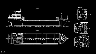 فایل اتوکد آبجکت کشتی کارگو (کشتی باربری)
