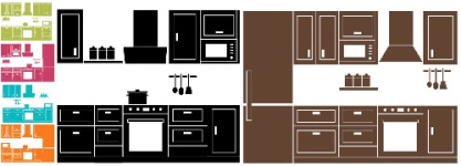 وکتور آشپزخانه-وکتور کابینت-وکتور کابینت آشپزخانه-وکتور کمد-طرح کابینتوکتورقابلمه-وکتور هود-6 طرح-فایل کورل