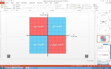 پاورپوینت فصل هشتم ریاضی هفتم: بردار و مختصات