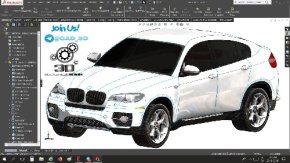 دانلود مدل خودرو BMW X6 طراحی شده در نرم افزار سالیدوورکز (SOLID WORKS)