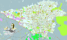 نقشه ژئورفرنس(زمین مرجع) شده  شهر تهران سال 96 با کیفیت بسیار بالا در فرمت GeoTiff به همراه شیپ فایل معابر