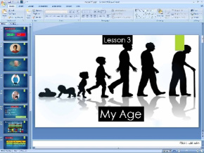 پاورپوینت درس سوم زبان انگلیسی پایه هفتم: (My Age)