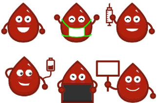 وکتور خون-وکتور قطره خون-استیکر خون-وکتور ایموژی-وکتور شکلک-فایل کورل