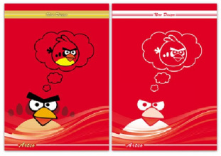 طرح لایه باز جلد دفتر شامل دو فایل angry birds