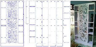 طرح برش قفسه-طرح برش کمد-طرح برش لیزری-طرح برش mdf-فایل کورل