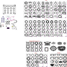 فایل برش لیزر کورل CDR و DXF کاربردی و آماده برای برش قاب عکس و آینه