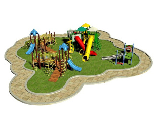 مدل سه بعدی زمین بازی کودکان (تری دی اس مکس)