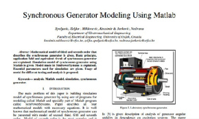 ترجمه ی مقاله ی ISI : مدلسازی ژنراتور سنکرون با متلب