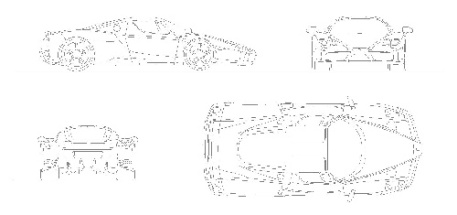 بلوک و فایل اتوکد - خودرو فراری ان زو -Enzo Ferarri