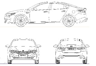 بلوک و فایل اتوکد - خودرو کیا اپتیما 2017 - Kia Optima