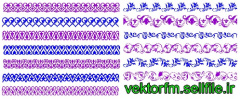 وکتور کادر -وکتور کناره-وکتور حاشیه-کادر -ابزار طراحی-کناره-فریم-فایل کورل