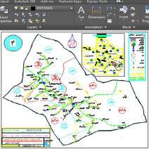 نقشه cad پایه شهرستان باخرز، خراسان رضوی