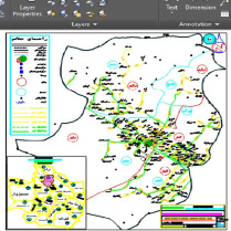 نقشه cad پایه شهرستان چناران، خراسان رضوی