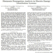 تحلیل انتشار هارمونیک در سیستم‌های توزیع انرژی الکتریکی( مقاله انگلیسی به همراه ترجمه فارسی)