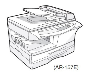 سرویس منوال دستگاه sharp AR-122E