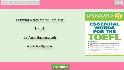 آموزش تصویری لغات ضروری تافل-درس پنجم