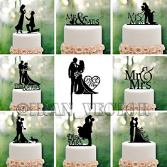 دانلود الگوهای برش تاپر کیک - کد 1001 - طرحهای وکتور ازدواج