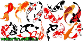 وکتور ماهی-لگوی ماهی-وکتور ماهی عید-ماهی قرمز-فایل کورل