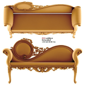 دانلود فایل 3 بعدی مبل مخصوص cnc با خروجی stl