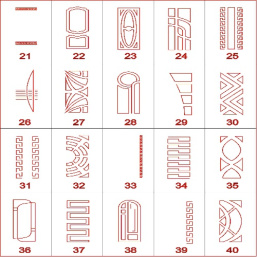 دانلود مجموعه شماره 2 برش و طرح های مخصوص سی ان سی برای درب ورودی و کابینت و ... Designs of 20 Doors for Cutting in CNC Router CDR File