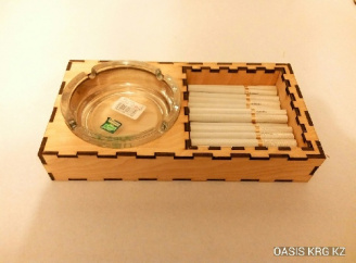 جعبه و زیر سیگاری پازل 3 بعدی مخصوص لیزر برش