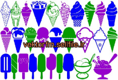 وکتور بستنی-لگوی بستنی-طرح برش بستنی-وکتور بستنی قیفی-وکتور بستنی لیوانی-وکتور بستنی چوبی-29 طرح-فایل کورل