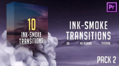 دانلود پروژه پریمیر ترانزیشن دود و جوهر Ink-Smoke Transitions (Pack 2)