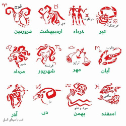 دانلود طرح لیزری نماد ماههای مختلف تولد