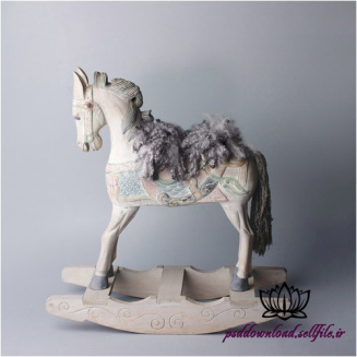 بک دراپ نوزاد اسب چوبی -کد 299