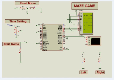 طراحی بازی کوچک MAZE با میکروکنترلر AVR