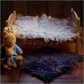 بک دراپ نوزاد تخت خواب و خرگوش -کد 550
