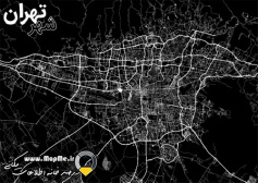 وکتور طرح گرافیکی خیابان های شهر تهران