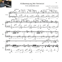 نت آذری ارجینال آلداتمایاق بیر بیرمیزی برای پیانو وکال در4ص فرمت pdf