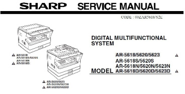 سرویس منوال (Service Manual) دستگا کپی شارپ AR-5618/5620/5623