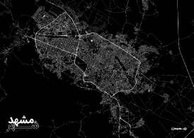 فایل وکتور pdf طرح گرافیکی نقشه خیابان های شهر مشهد(طرح3)
