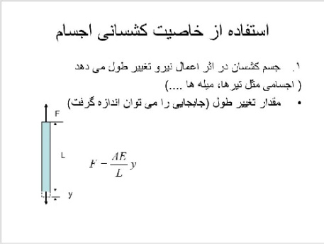 پاورپوينت با عنوان اندازه گيری نيرو، گشتاور و کرنش