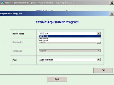 Adjust reset epson WF 7110 7610 7620 (زیر قیمت) (یکبار خرید استفاده رایگان تا همیشه)