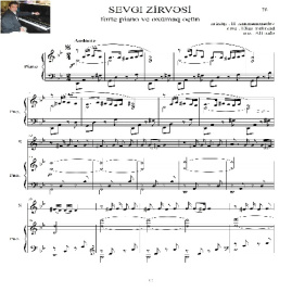 نت آذری سوگی زیروسی برای پیانو آواز در4ص فرمت pdf