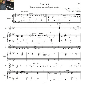 نت آذری لاله برای پیانووآوازدر4ص فرمت pdf