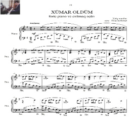 نت آذری خومار الدوم من گلمیشم سیز گناخ برای پیانو آواز در4ص فرمت pdf