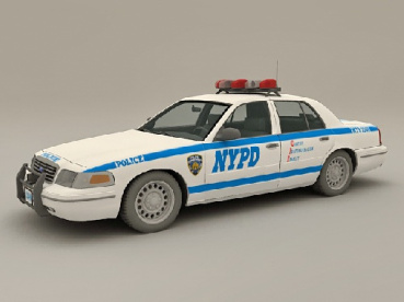 مدل سه بعدی ماشین پلیس فورد ( همراه تکسچر )