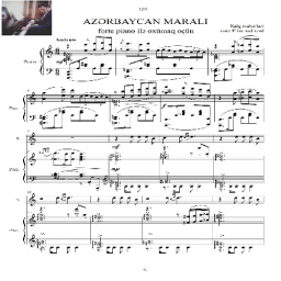 نت آهنگ آذربایجان مارالی برای پیانو آوازدر8ص فرمت pdf