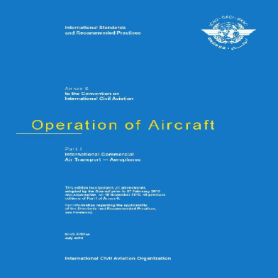 ICAO Annex 6 Part 1