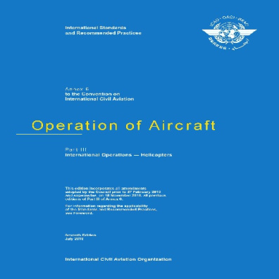 ICAO Annex 6 Part 3
