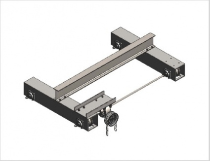 نقشه های ساخت جرثقیل 3 تن سقفی - solidworks