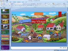 پاورپوینت درس ششم زبان انگلیسی پایه هشتم (My Village )