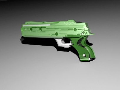 مدل سه بعدی اسلحه sci fi مخصوص نرم افزار مایا (بدون تکسچر)
