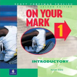 نمونه سوالات پایان ترم دروس یک تا هفت از کتاب On Your Mark سطح Introductory